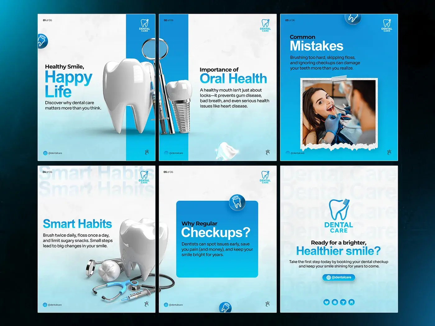 Dental clinic oral health carousel