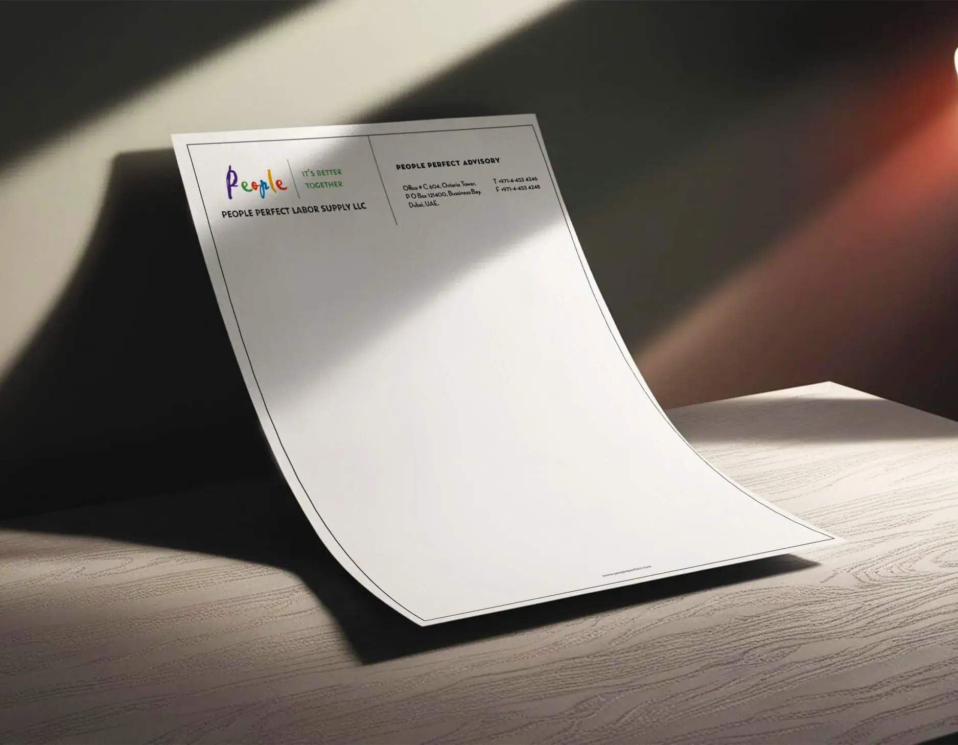 People letterhead