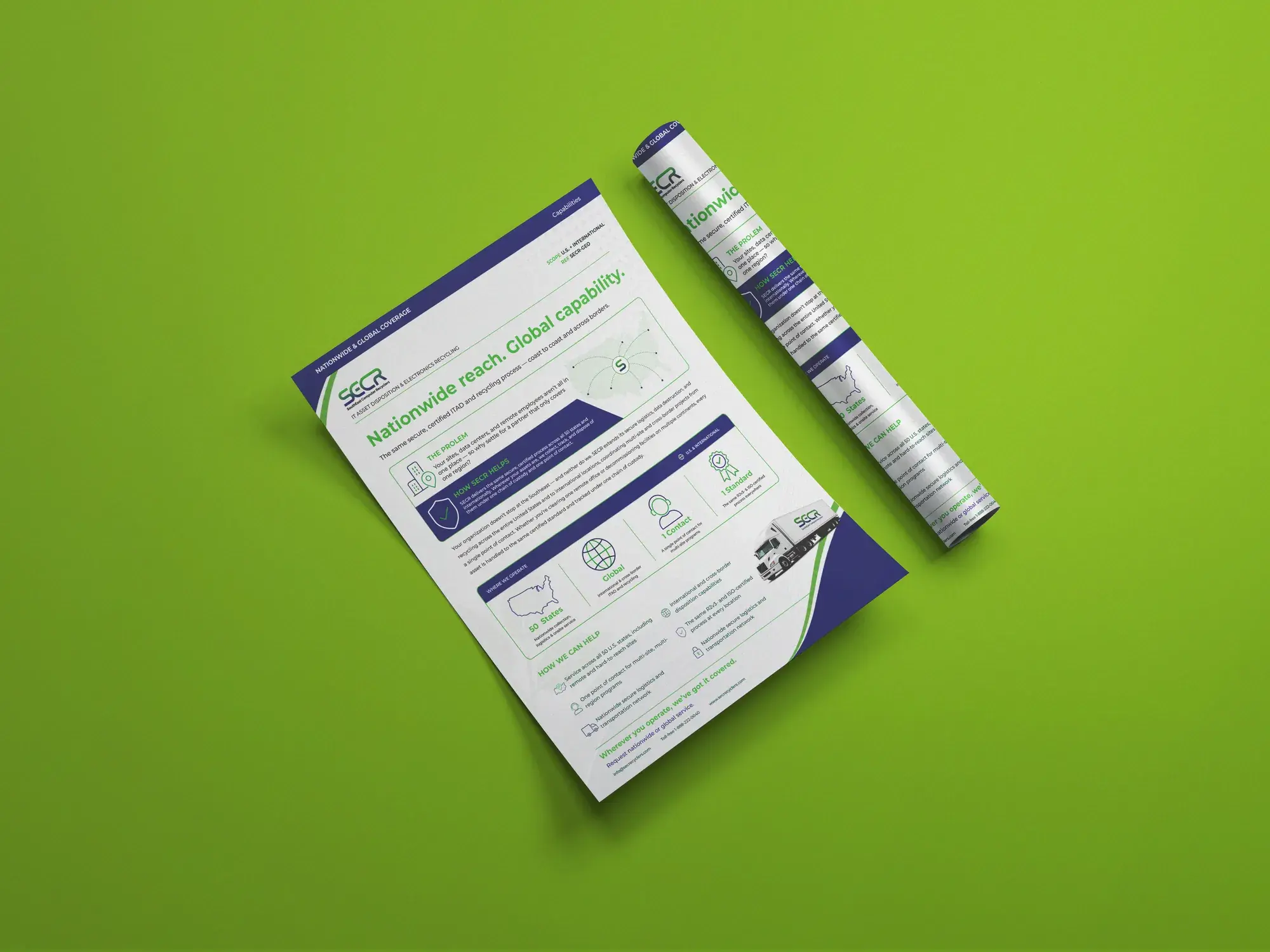 SECR certification flyer on green