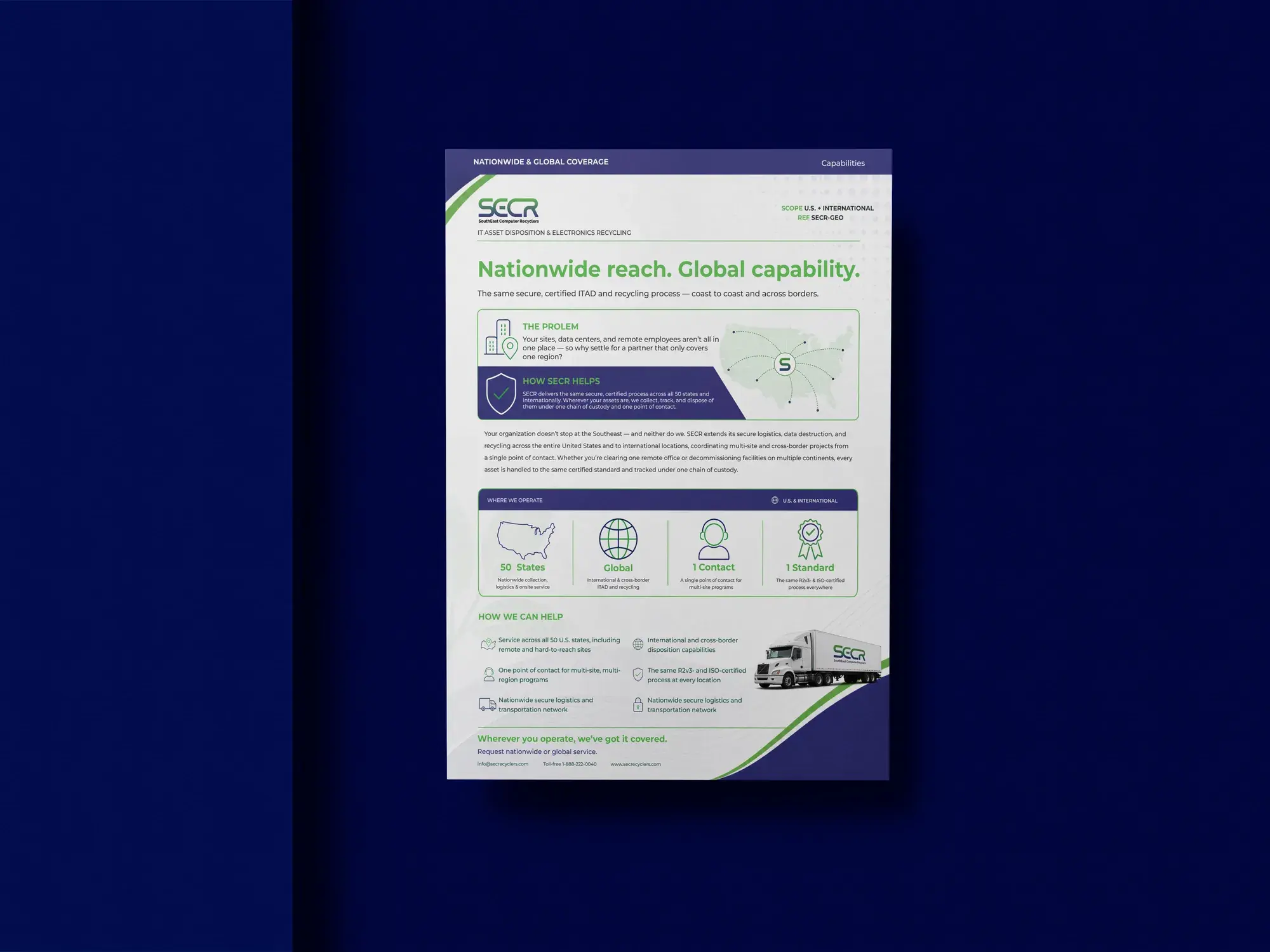 SECR nationwide reach flyer on navy